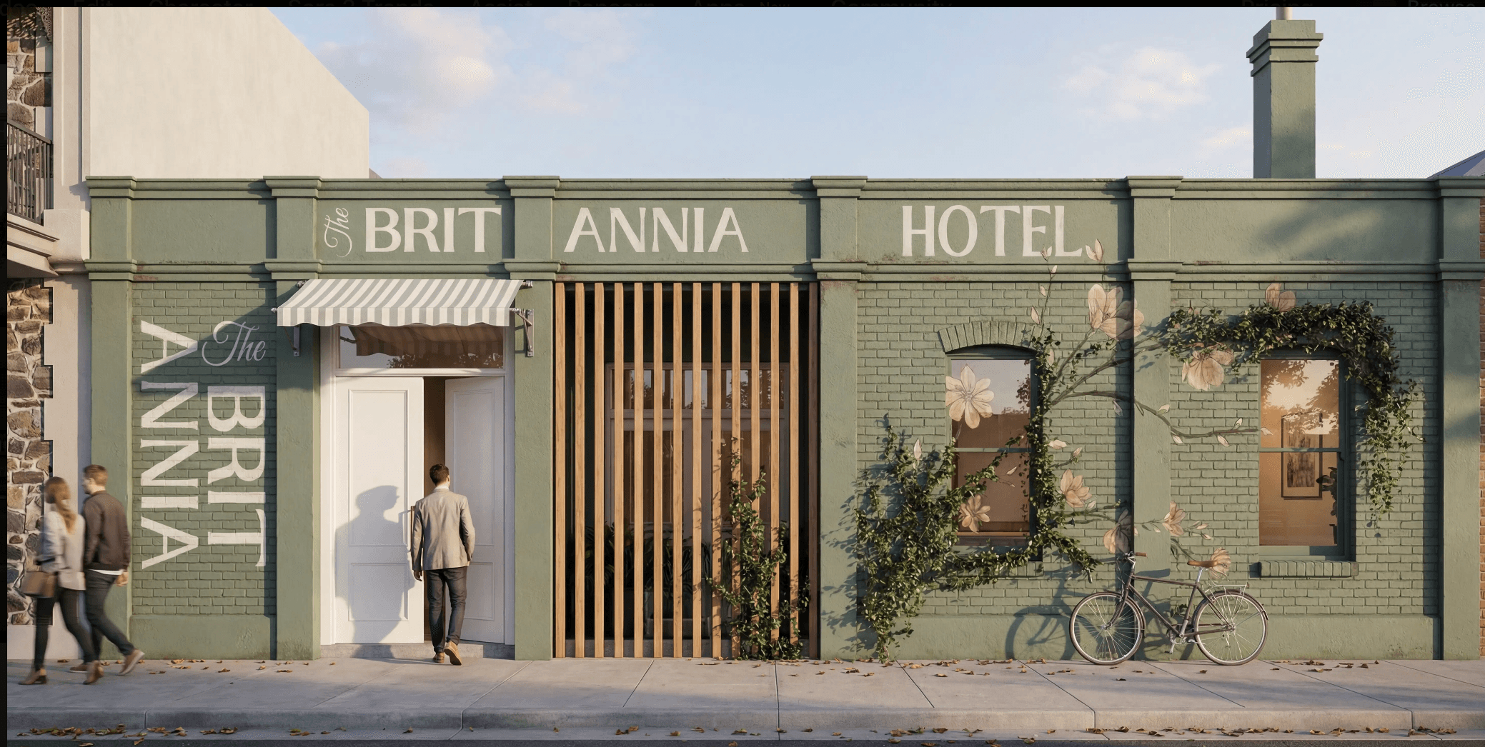 Britannia Hotel front entrance 4