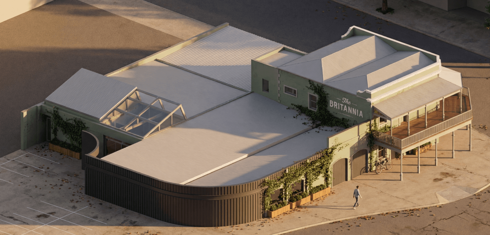 Britannia Hotel exterior render 4