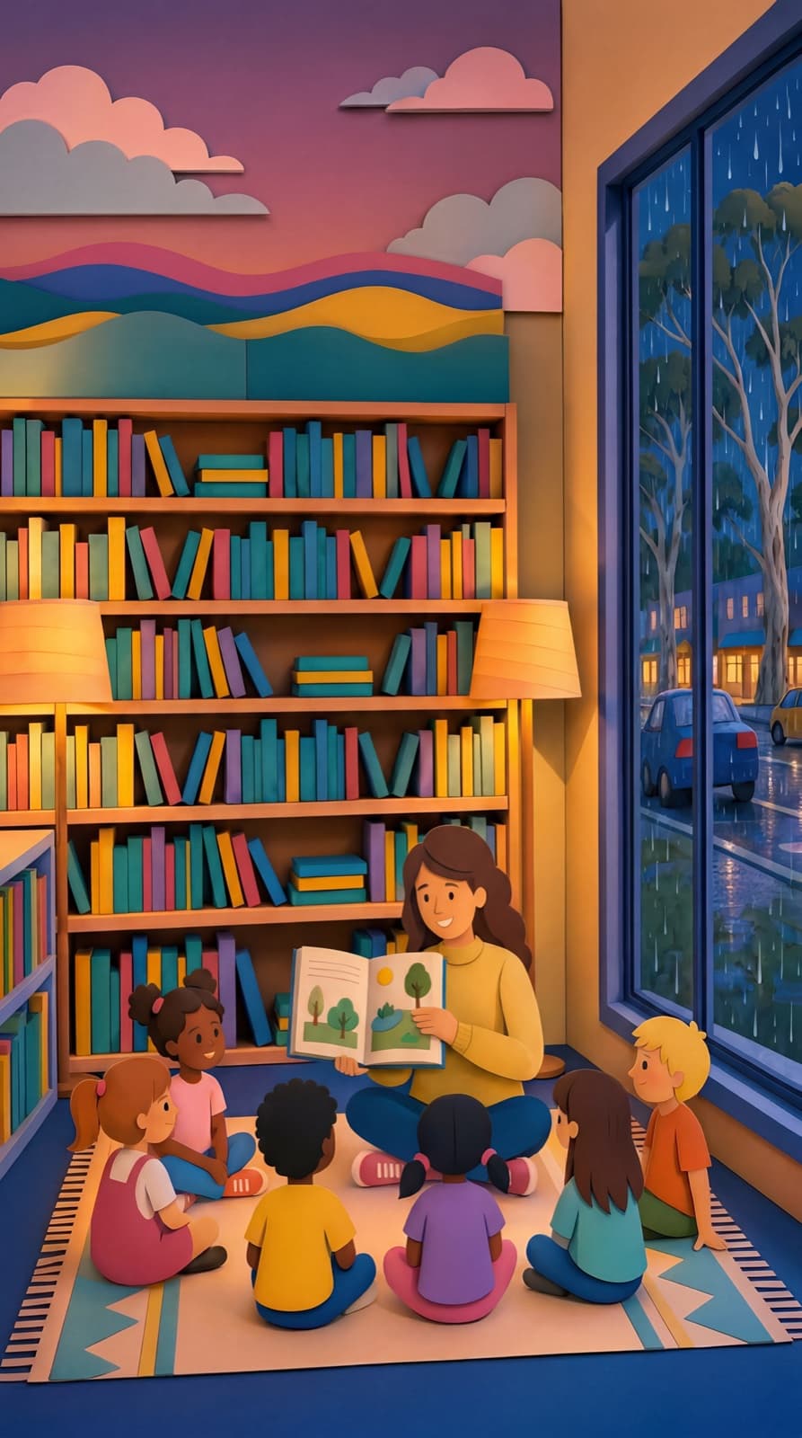 Vertical library artwork from the Got A Bright Idea campaign