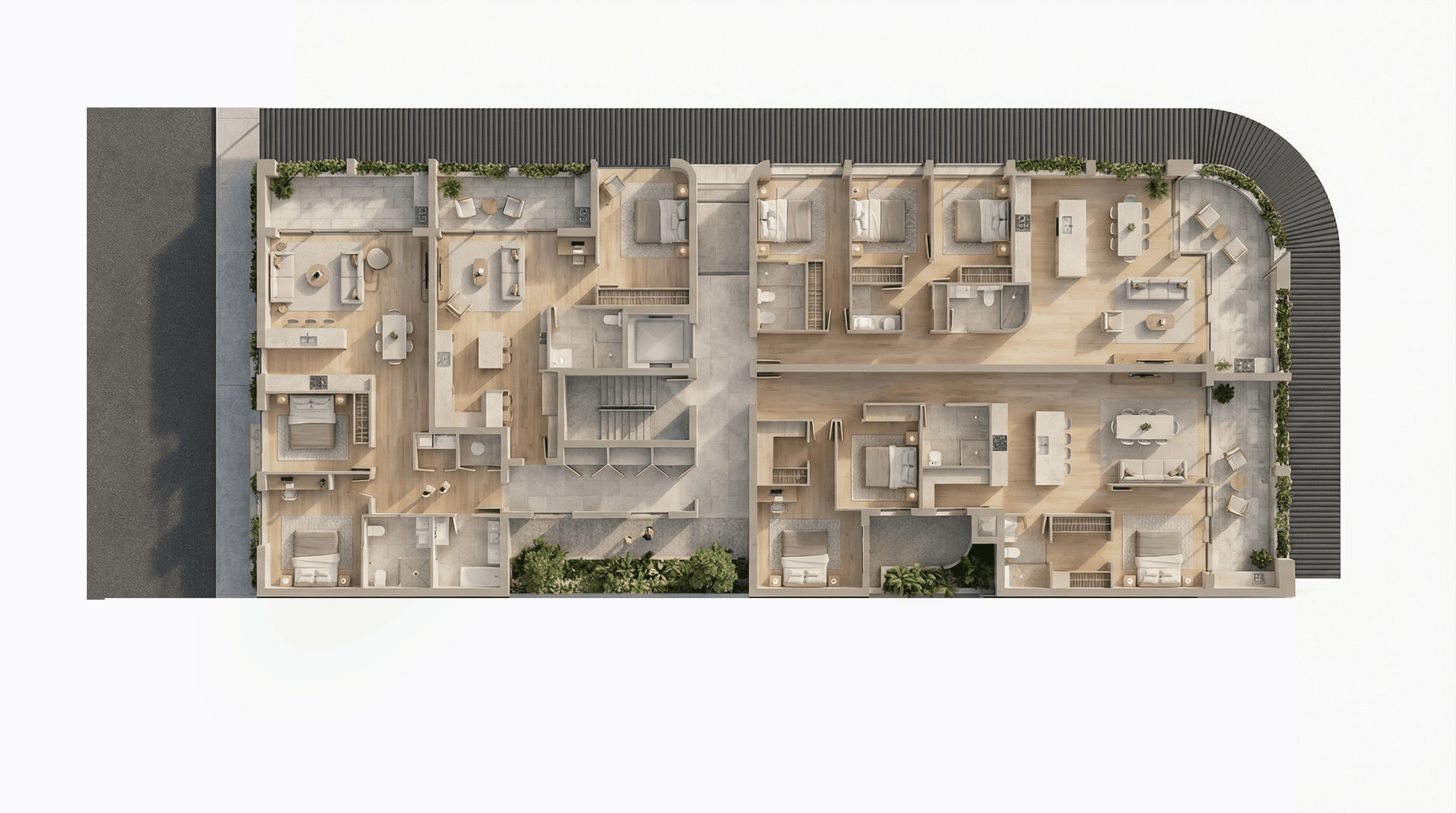 18-19 The Strand, Dee Why level one render